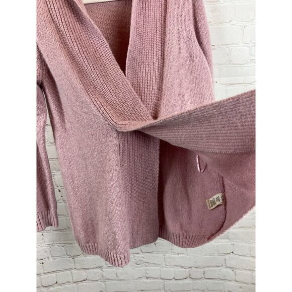 SOFT SURROUNDINGS alpaca wool blend pastel pink knit sweater pullover size S - Picture 4 of 8